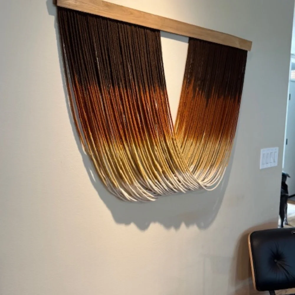 Fiber Tie-Dye Macrame wall Hanging